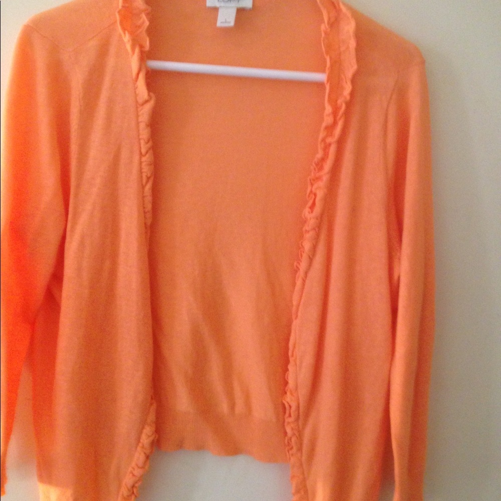 Lightweight peach cardigan